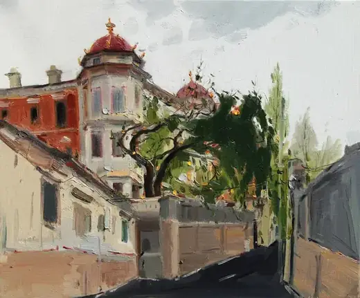 《雨后》 50×60cm · 布面油画 · 2017