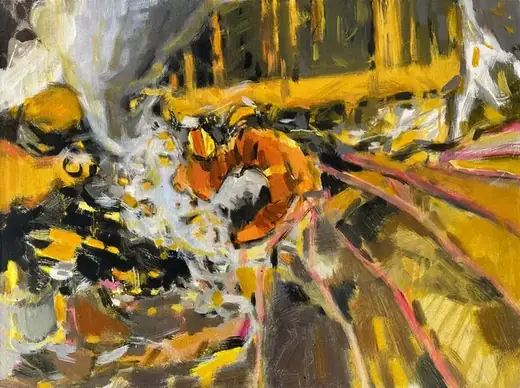 《废墟》 80×60cm · 布面油画 · 2021