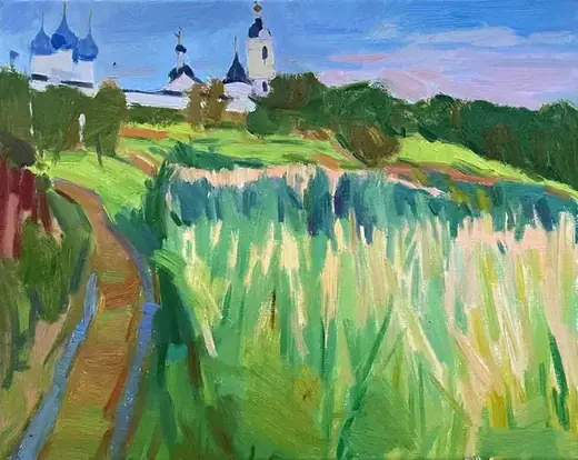《静静的钟声》 40×50cm · 布面油画 · 2023