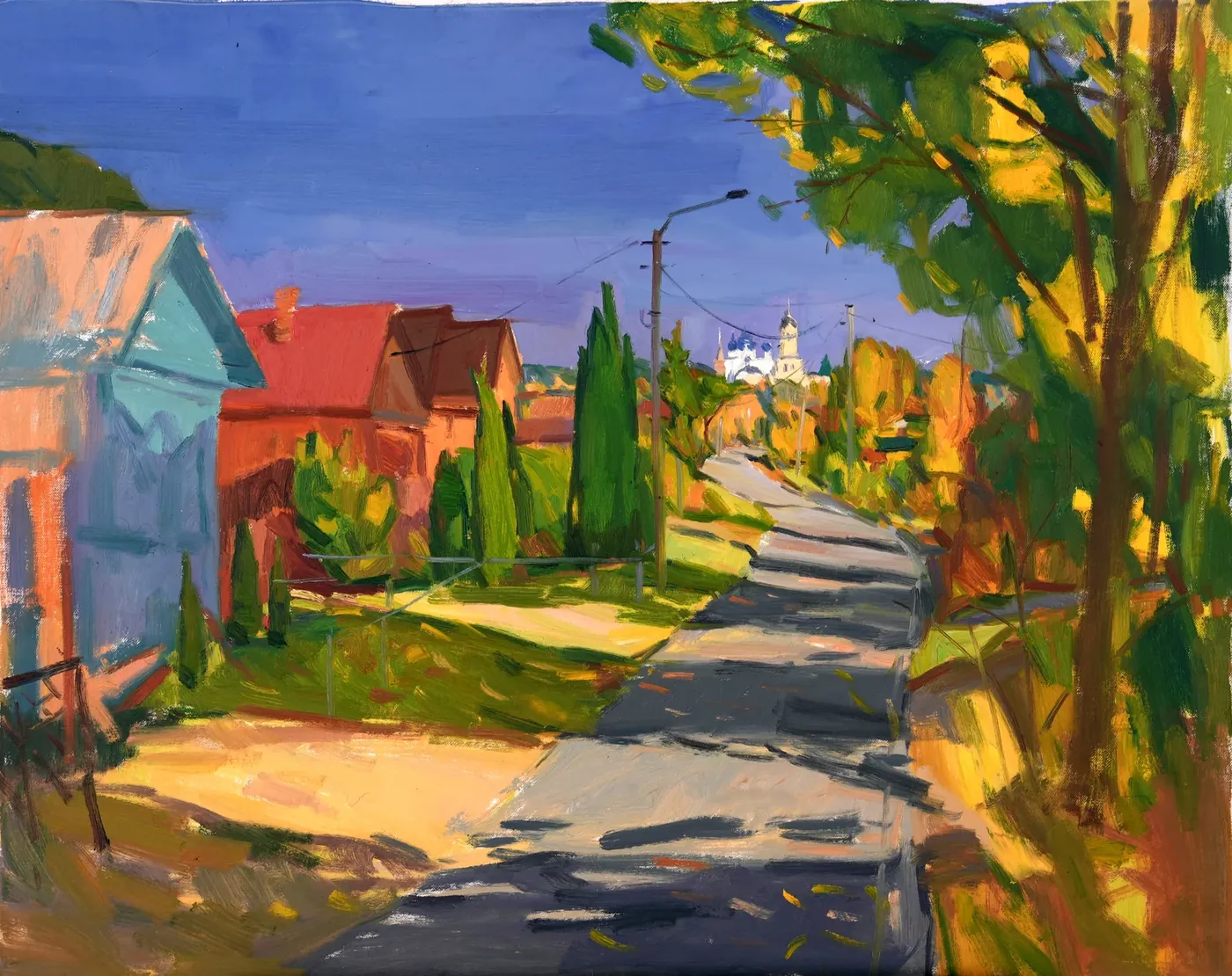 《俄罗斯的乡村》 100×80cm · 布面油画 · 2025